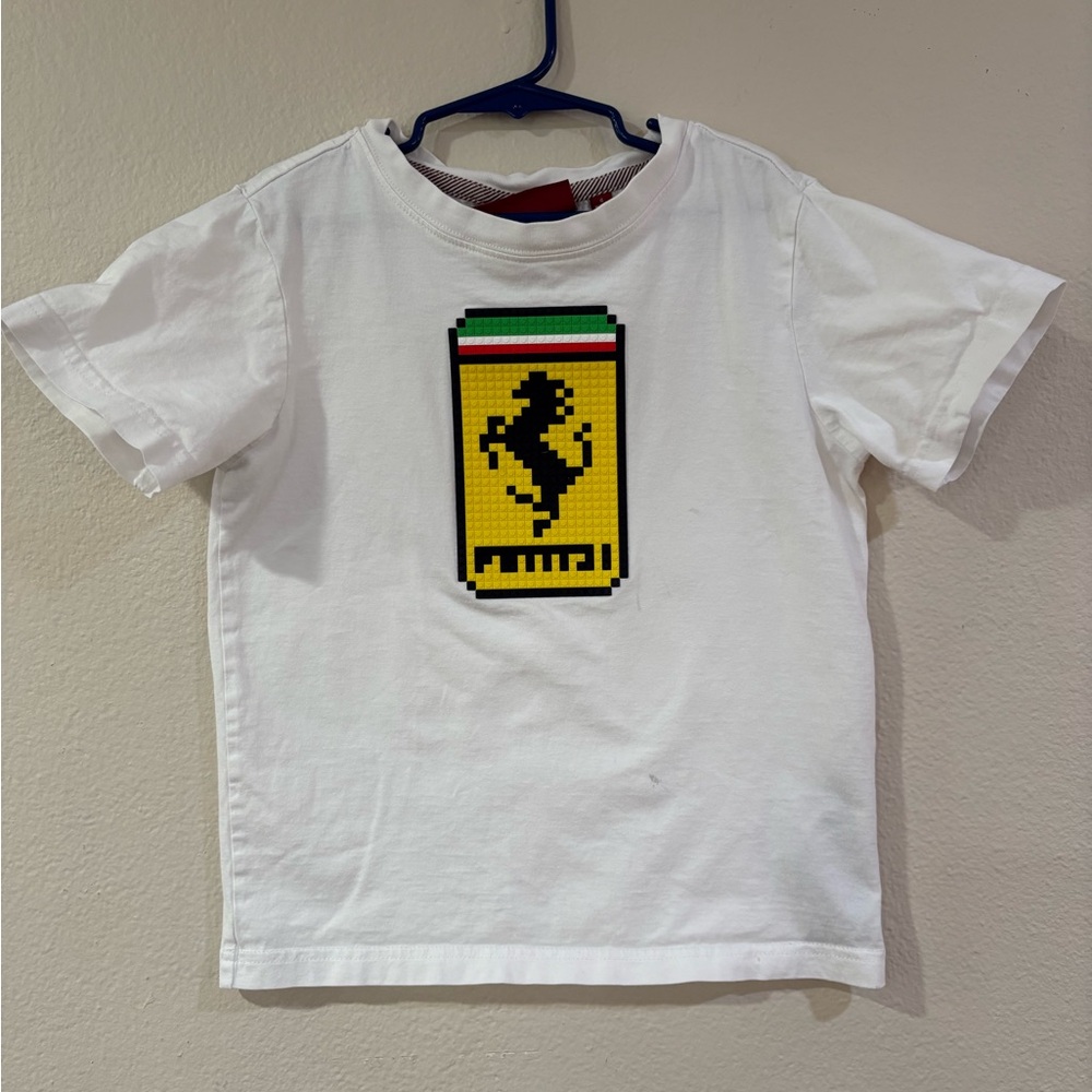 Mostly Heard Rarely Seen White Ferrari Pixel Art T-Shirt